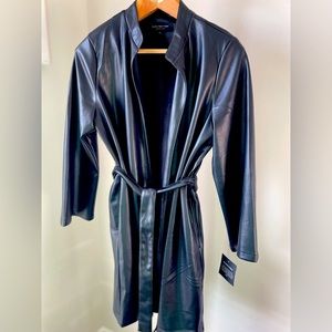 Marc New York Wrap Faux Leather Coat (New)